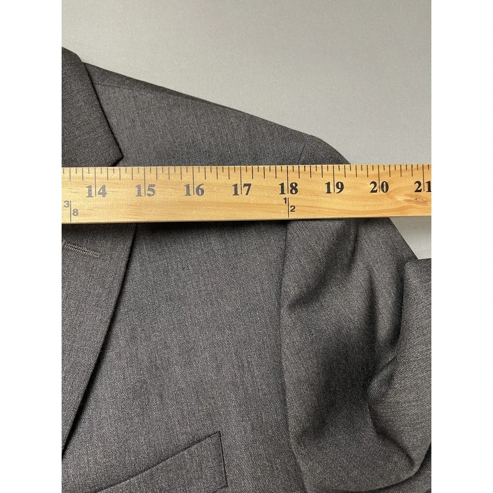 Banana Republic Mens 42R Gray Modern‎ Fit Wool Suit Jacket Blazer Cerruti